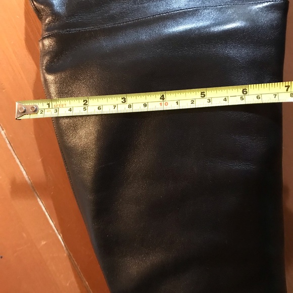 Authentic Sergio Rossi Over-The-Knee Leather Boots Size 40 - Picture 12 of 16
